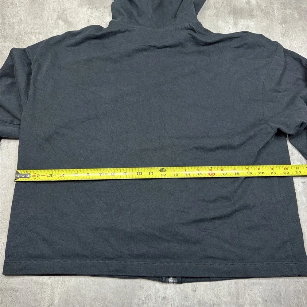 Nike Sportswear Full Zip Cropped Boxy Hoodie Pullower Black Womens Small L